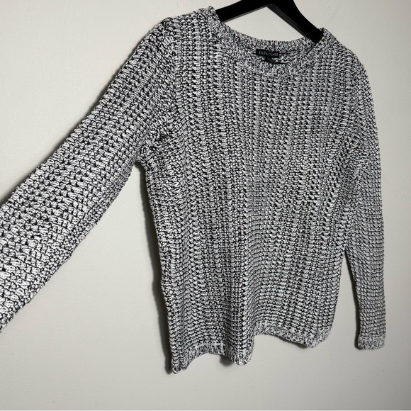 Eileen Fisher Organic linen & cotton blend crewneck knit lined sweater, Size L - Picture 3 of 12